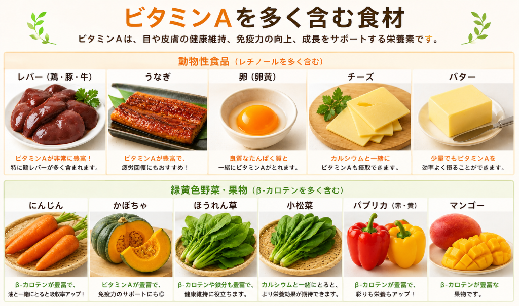 東京の植毛コラム「ビタミンAと薄毛の関係」