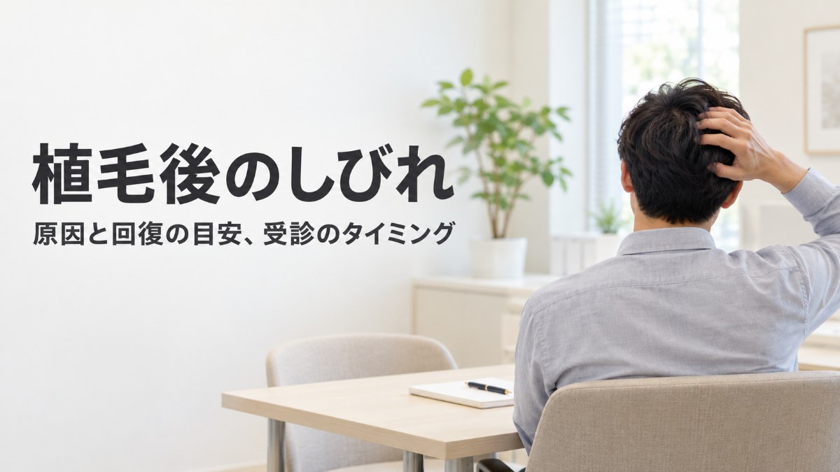 植毛後のしびれ・感覚の鈍さはいつ治る？原因と回復の目安、受診のタイミング