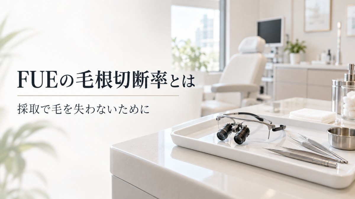 イメージ画像：FUEの毛根切断率とは（採取で毛を失わないために）